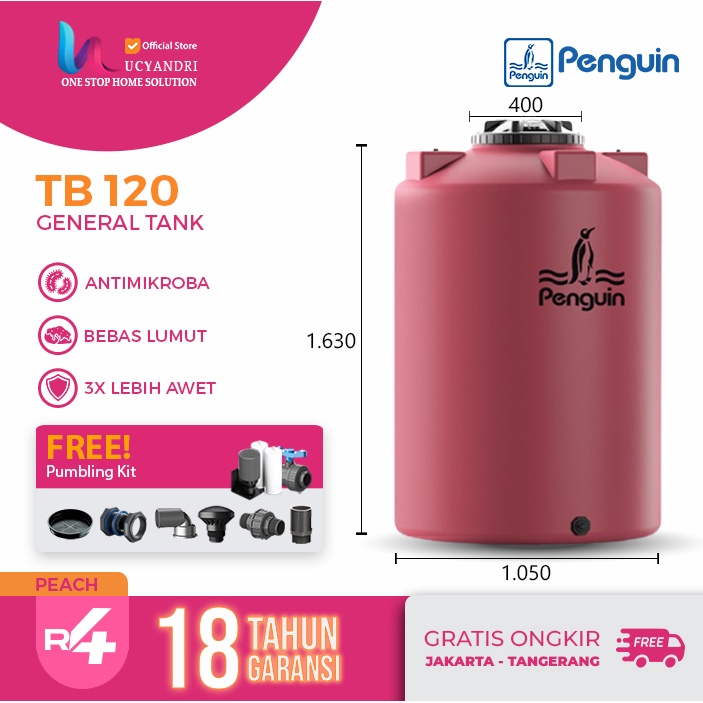 Tangki Air Penguin TB 120 / Toren Air / Tandon Air PREMIUM QUALITY FREE ONGKIR JABODETABEK
