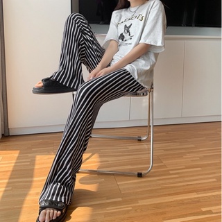 【Blossom】Korean Summer Striped  Long Pants 7319