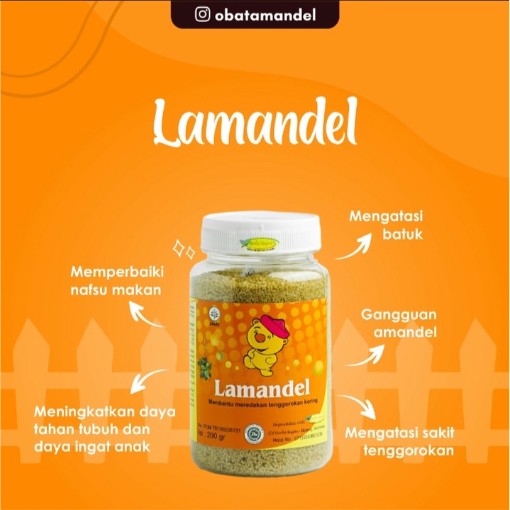 

HERBAL AMANDEL YA LAMANDEL -- AMANDEL SEMBUH TANPA OPERASI
