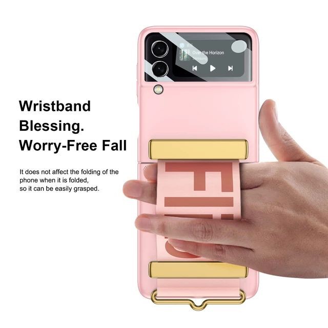 CASE SAMSUNG Z FLIP4  Z FLIP 4 5G  MATTE WITH FLIP HAND STRAP GKK ORI
