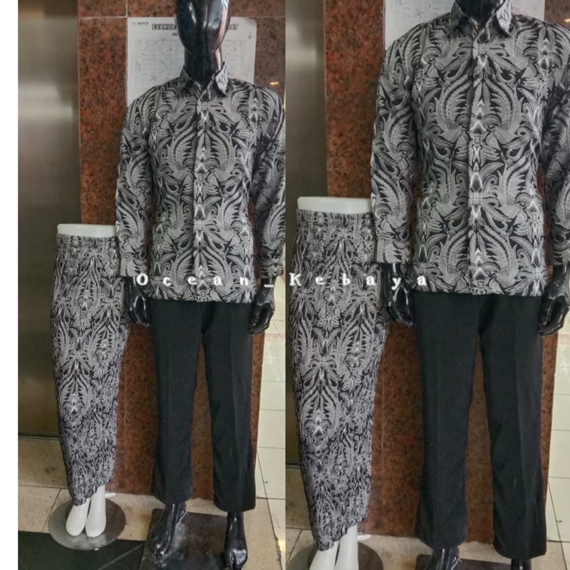 kemeja couple rok prisket batik