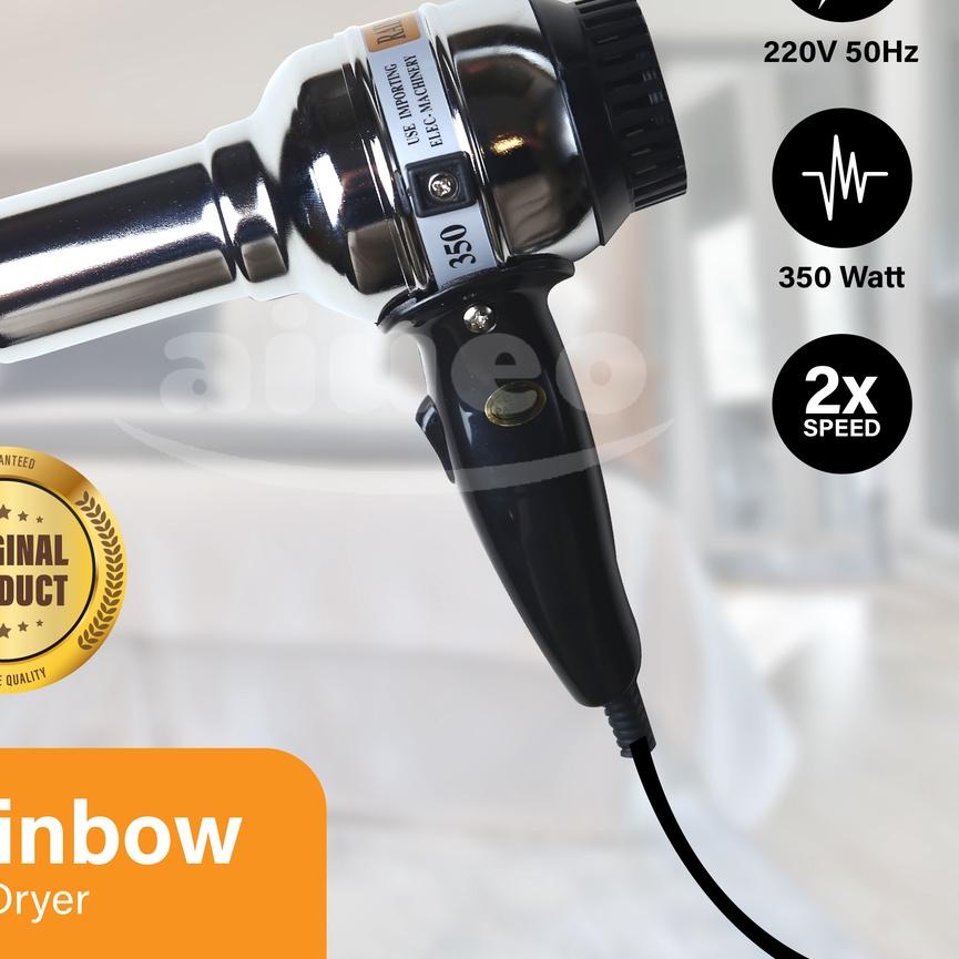 Barang Terlaris ♛ Hair Dryer Rainbow Alat Pengering Rambut 350 Watt Hairdryer Anjing Kucing Low Watt Kecil Murah+
