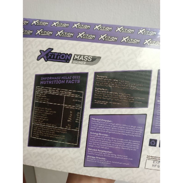 XFITION Mass Gainer Susu Whey Protein Fitness