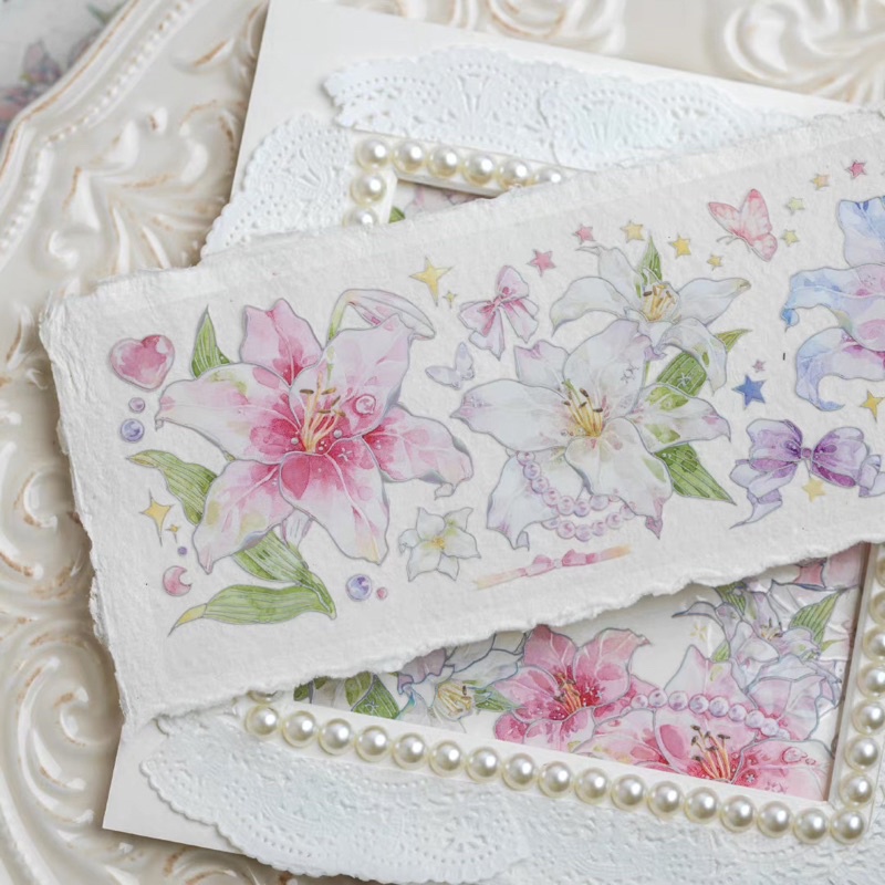 

[Sample] Benchu Studio Pearl Lily PET Tape