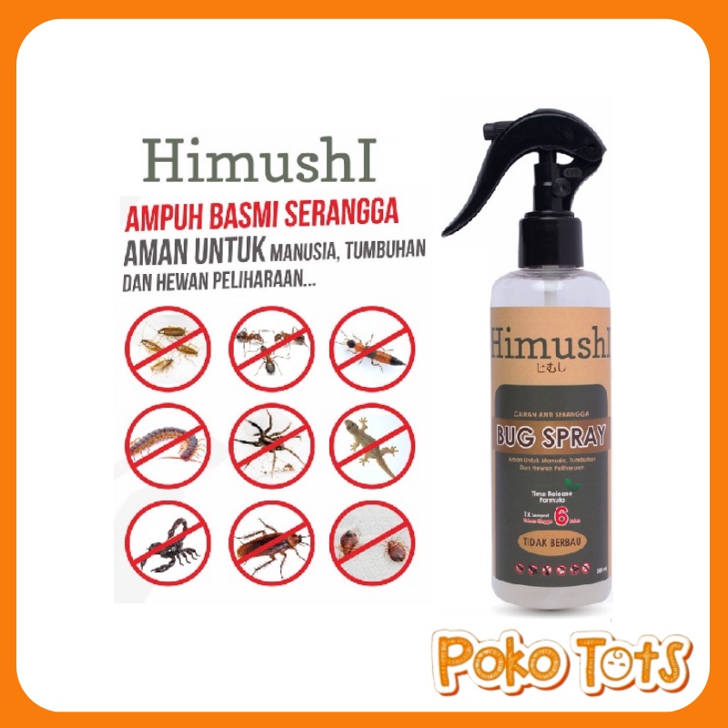 Himushi Bug Spray 200ml Cairan Anti Serangga Pembasmi Serbaguna WHS