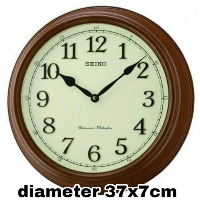 Jam dinding seiko QXD214-B original
