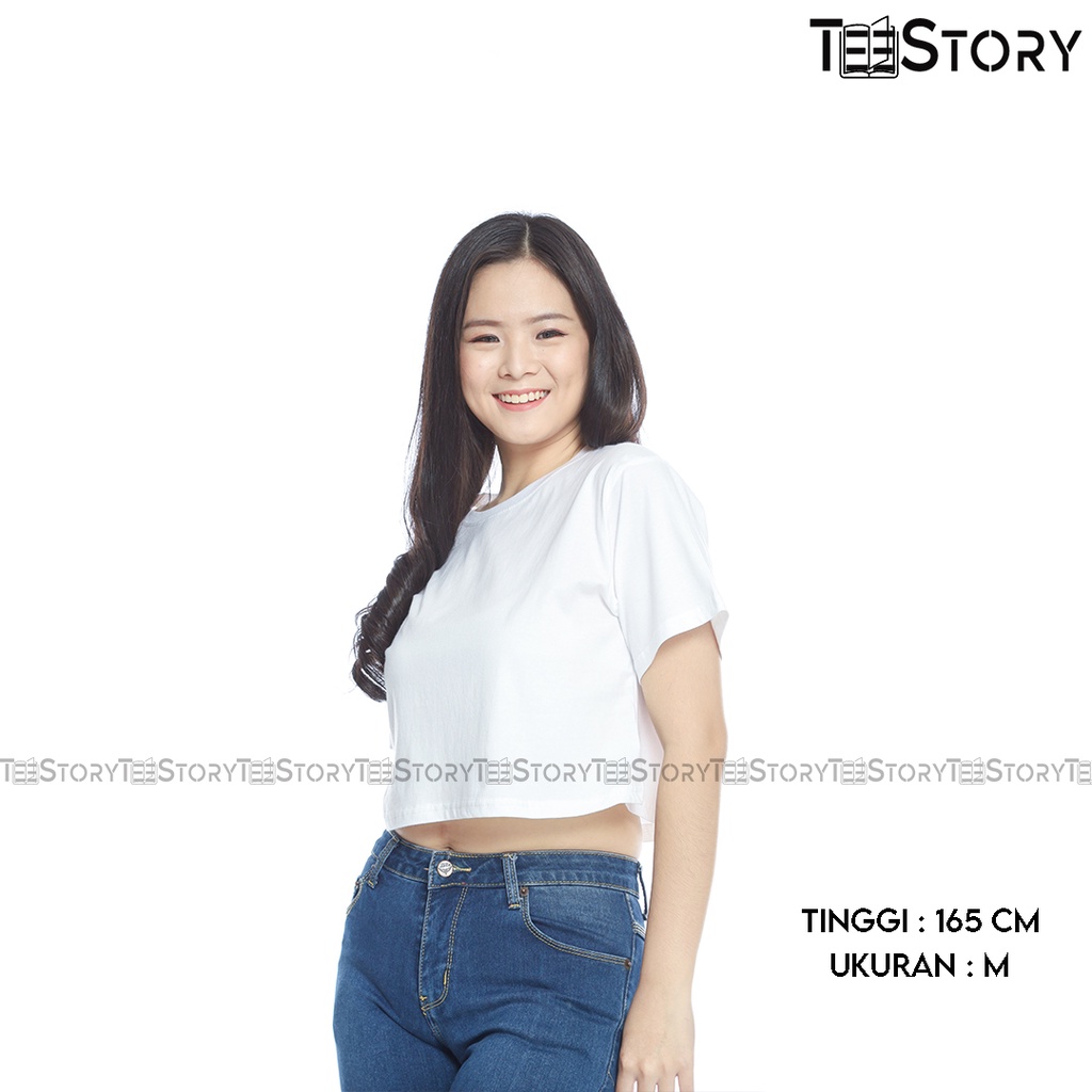 CROP TOP POLOS OVERSIZED KAOS T-SHIRT FASHION WANITA CEWEK KATUN PREMIUM DISTRO LENGAN PENDEK CUSTOM