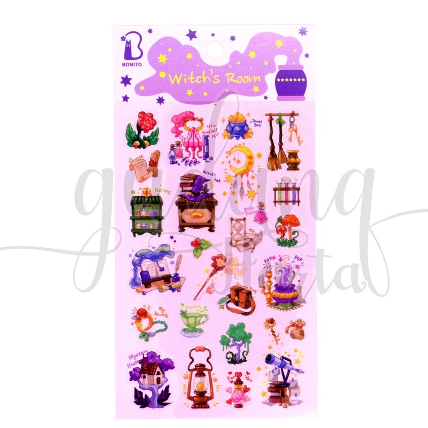 

GCC Stiekr Witch Room Sticker Motif Rumah Penyihir Scarpbook DIY GCC 303088