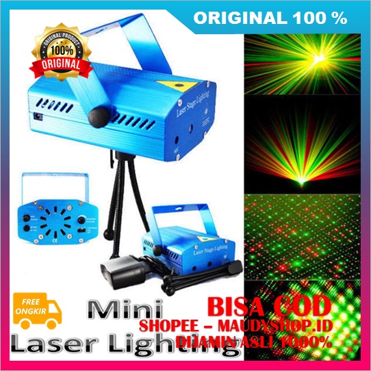 Lampu Disko Mini Laser Lampu Disko Lampu Party ASLI ORI