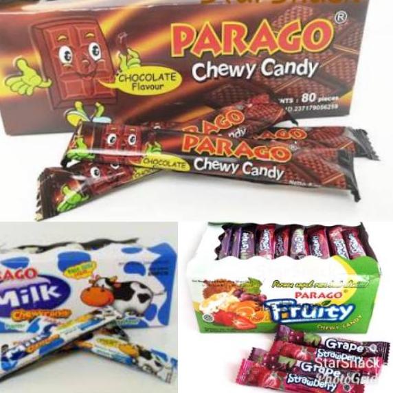 

SALE!!PARAGO chewy candy Choc/Fruity/Milk isi 80pc/box|SQ7
