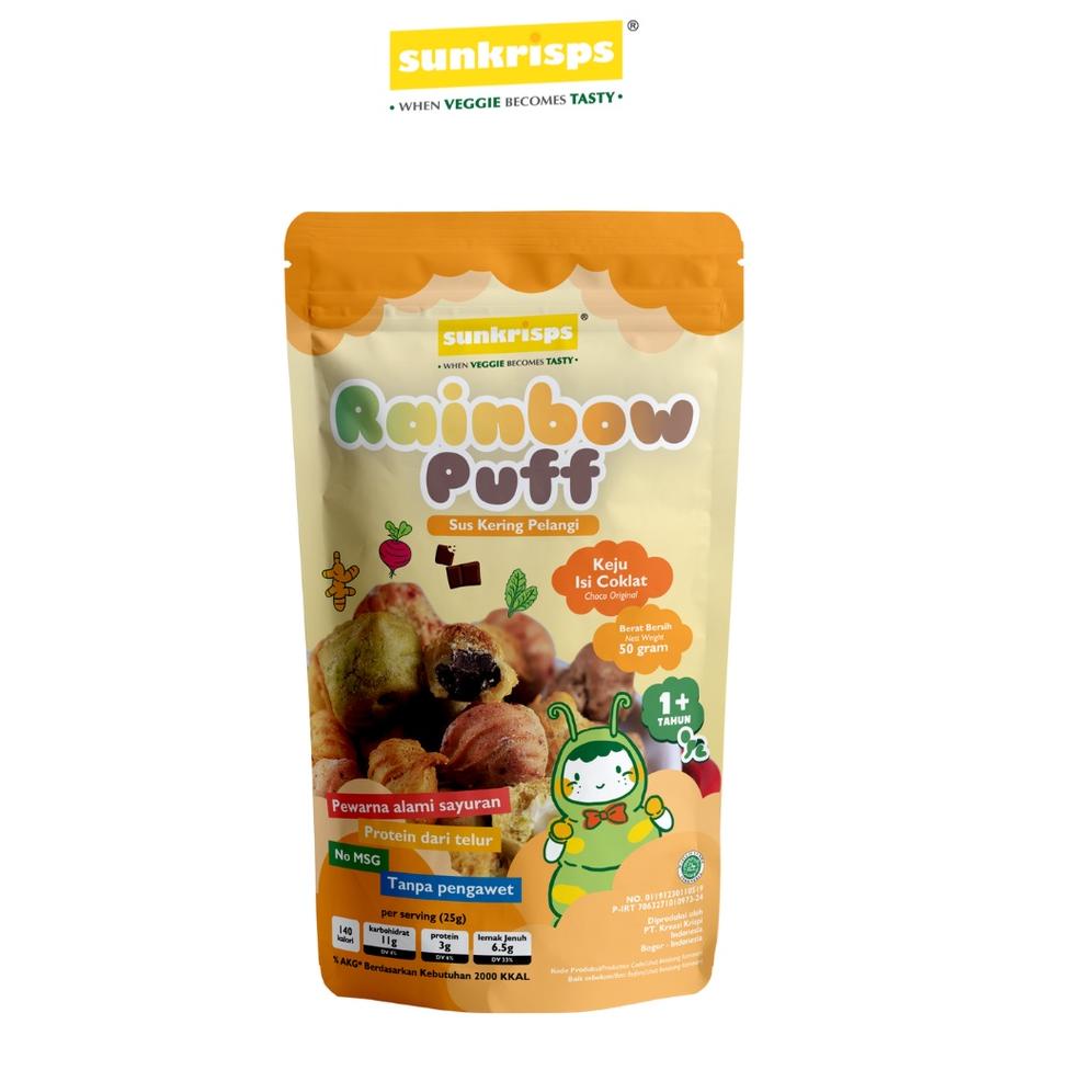 

MALL Rainbow Puff Choco Cheese | Sus Kering Pelangi Cokelat Rasa Keju by Sunkrisps buruan