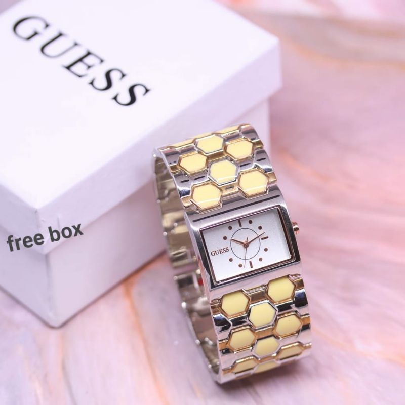 JAM TANGAN MODEL KOTAK TRENDY IMPORT ANTI AIR COD