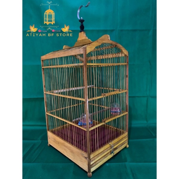 sangkar burung reflika kotak ambrukan no 4