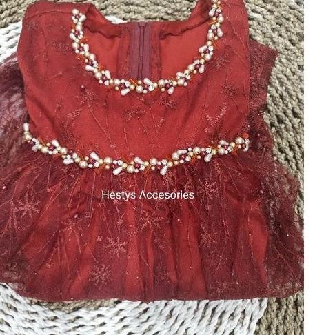 Gold Promo Payet Rangkai mutiara HN7/Payet kristal/bisa custom warna