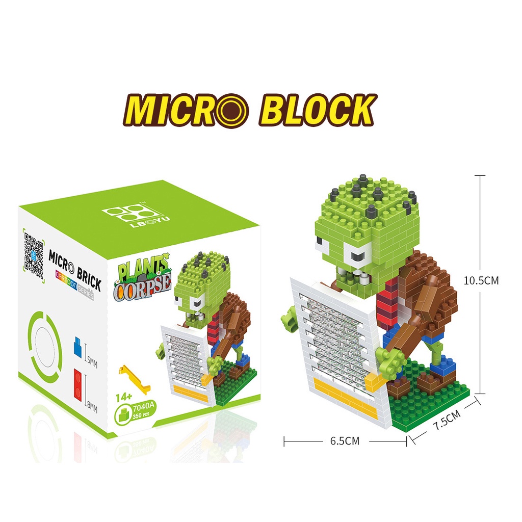 PVZ building block toy set for children