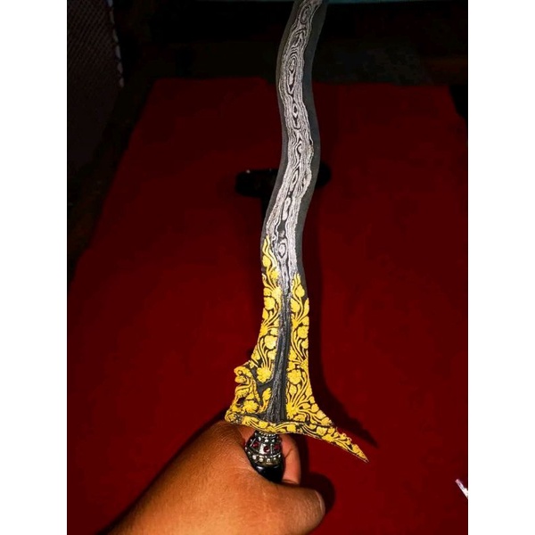 keris singo barong kamarogan kinatah emas