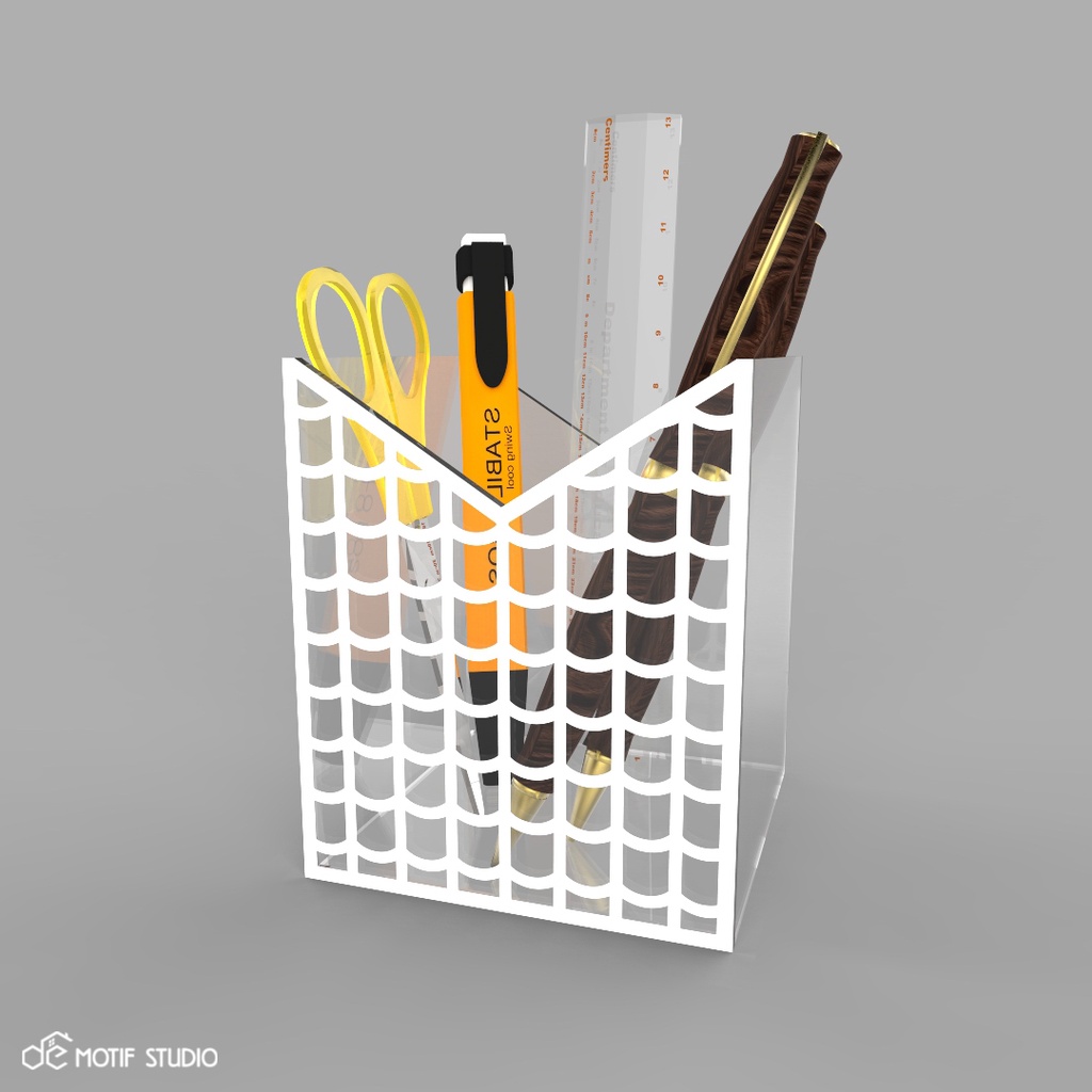 

DESK PEN HOLDER STAND STATIONERY ORGANIZER STORAGE DESKTOP CLEAR ACRYLIC KERANJANG TEMPAT KOTAK PENYIMPANAN ALAT TULIS ATK MEJA PENSIL PULPEN PENA KANTOR KOSMETIK MAKE UP COSMETIC AKRILIK BENING SERBAGUNA MULTIFUNGSI MINIMALIS MODERN ABSTRACT FREEHAND 083