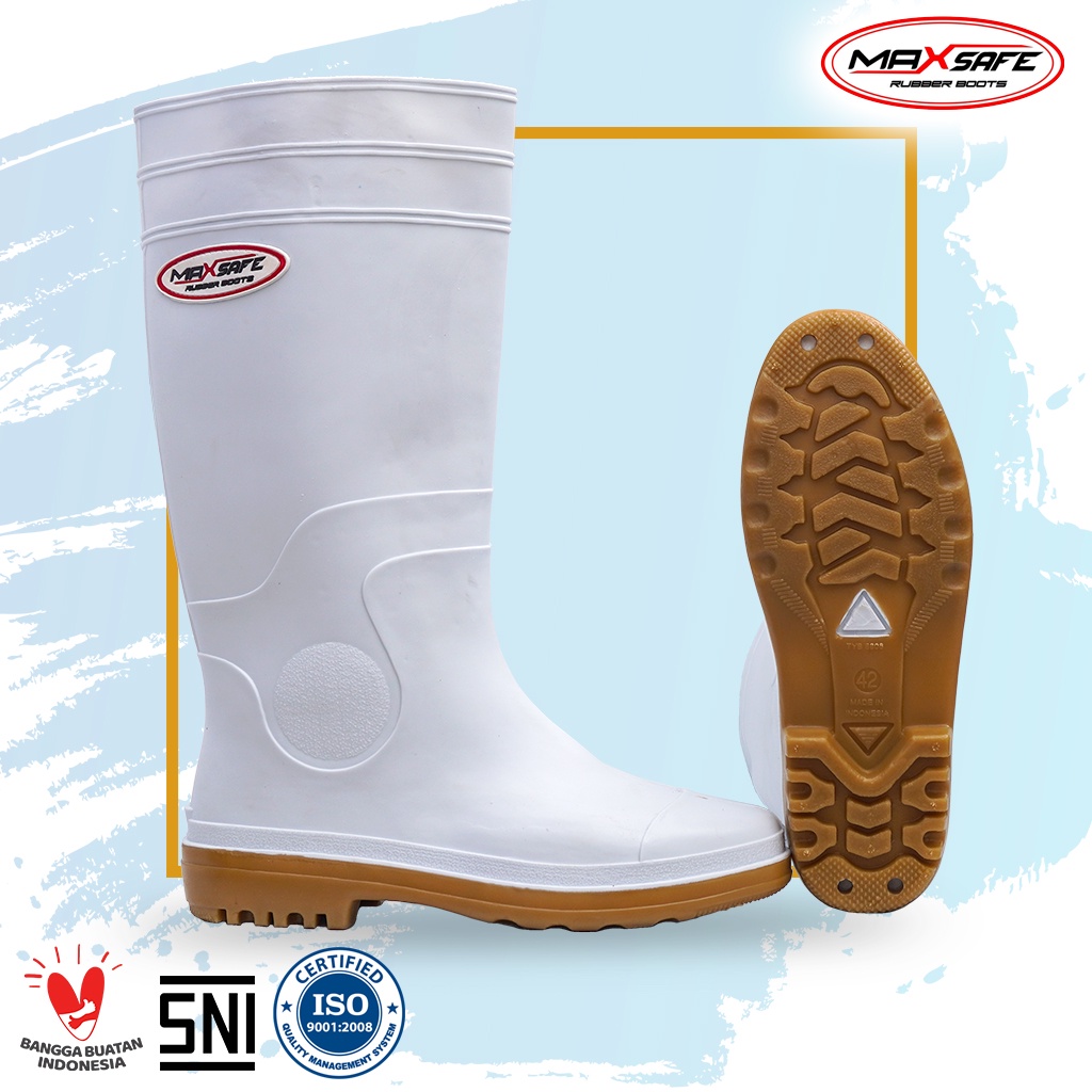 Toyobo Boots &amp; MaxSafe Boots Panjang Putih