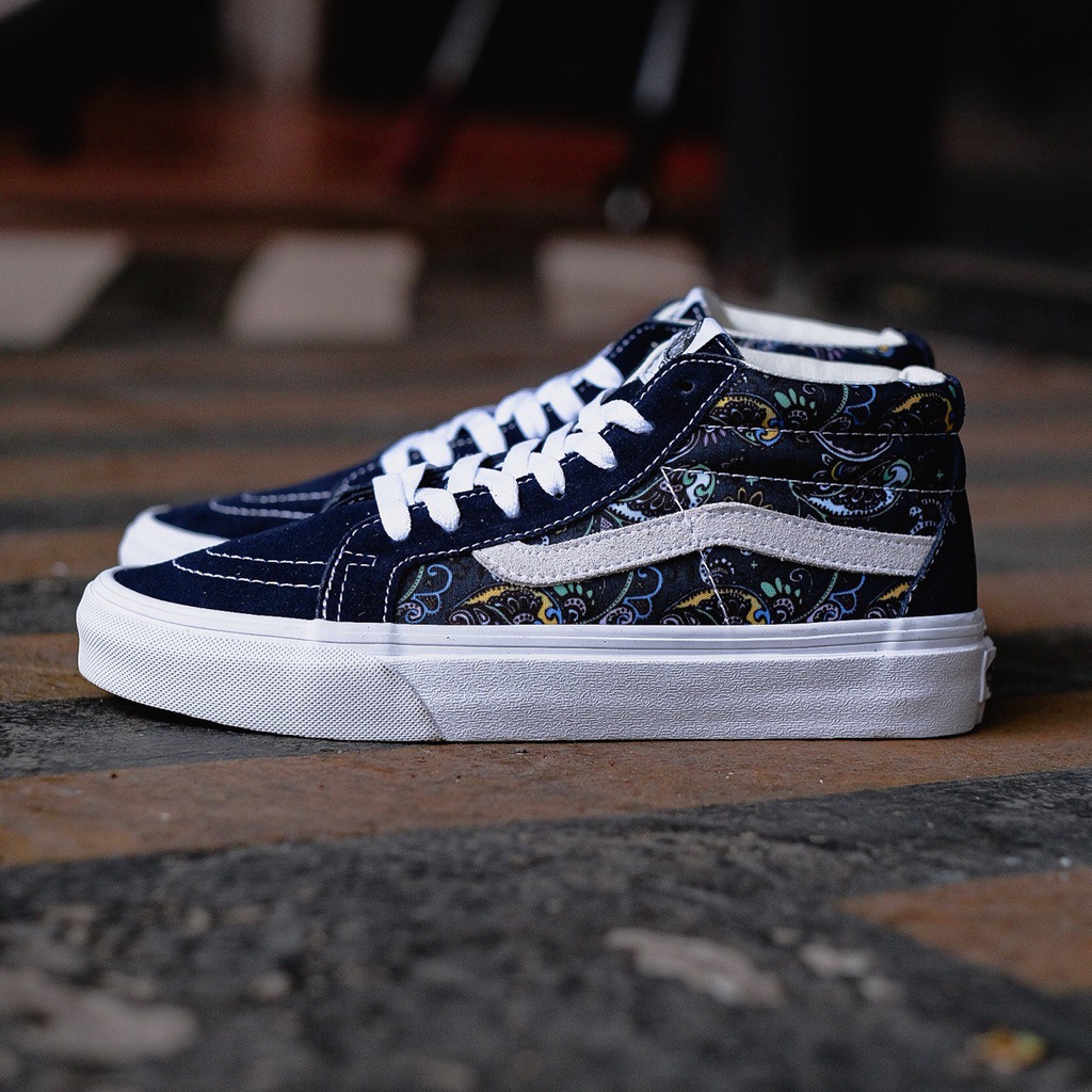 V4NS SK8-MID REISSUE PAISLEY &quot;DRESS/BLUE&quot; ORIGINAL 100%