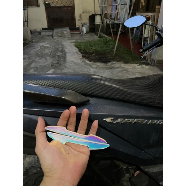 Door Guard / Stiker Emblem Timbul RAINBOW TWO TONE Luminous Pelindung Pintu Mobil Stiker Serbaguna Tebel Anti Gores Pengaman Sisi Pintu Mobil