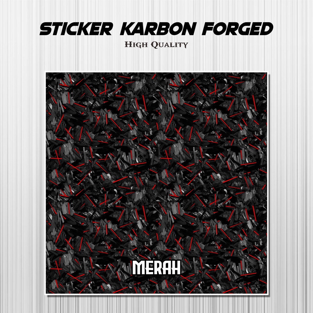 Sticker Carbon Forged Stiker Motor