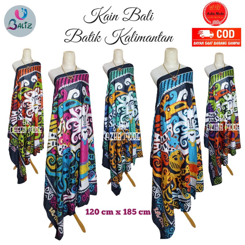 Jual Kain Bali Pantai Kain Bali Motif Batik Kalimantan Sarung Pantai Aksa Balizz Sarung