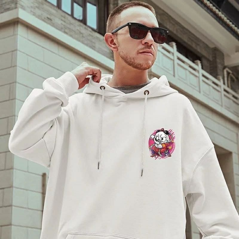 Sweater Hoodie PANDA MAZESTIC Jumper Pria Wanita bahan Fleece Tebal Ukuran S M L XL XXL XXXL