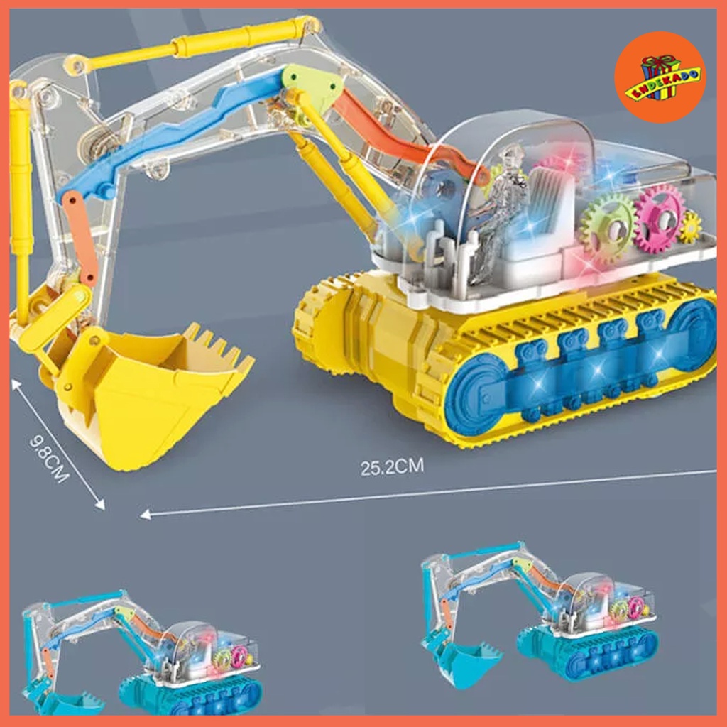 MAKASSAR! GEAR EXCAVATOR MECHANICAL - Diecast Mainan Excavator