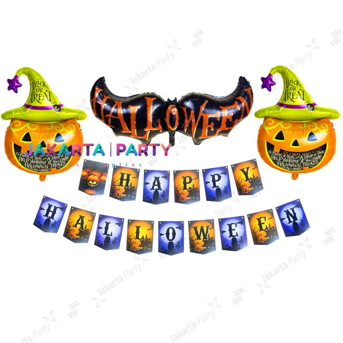 Paket Dekorasi Halloween #7 / Paket Set Balon Halloween