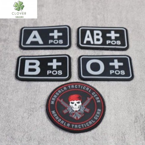 Patch Golongan Darah /  rubber patch tactical