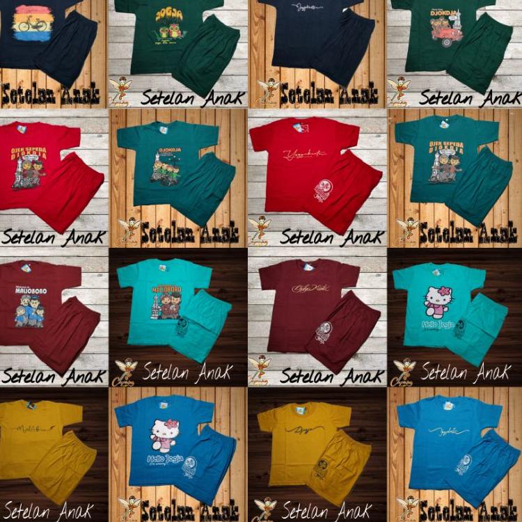 KAOS SETELAN ANAK KHAS JOGJA ASLI CAPUNG T-SHIRT KAOS JOGJA ANAK ANAK PALING LARIS DI JOGJA • AFT.18