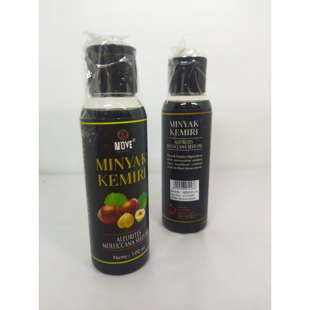 NOVE Minyak Kemiri Original Menghitamkan Rambut 100ml BPOM Aleurites Moluccana Seed Oil