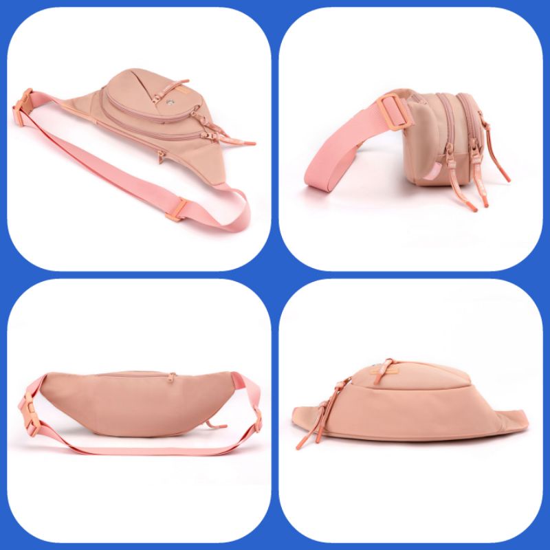 NEW BOBO FASHION - Tas pinggang wanita bobo 2049-3 waistbag wanita nilon waterproof
