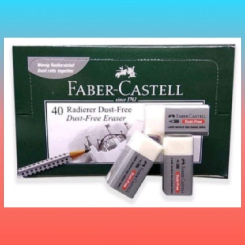 

( 1 pcs ) Penghapus Faber Castell Putih Kecil B40 Asli / Ori