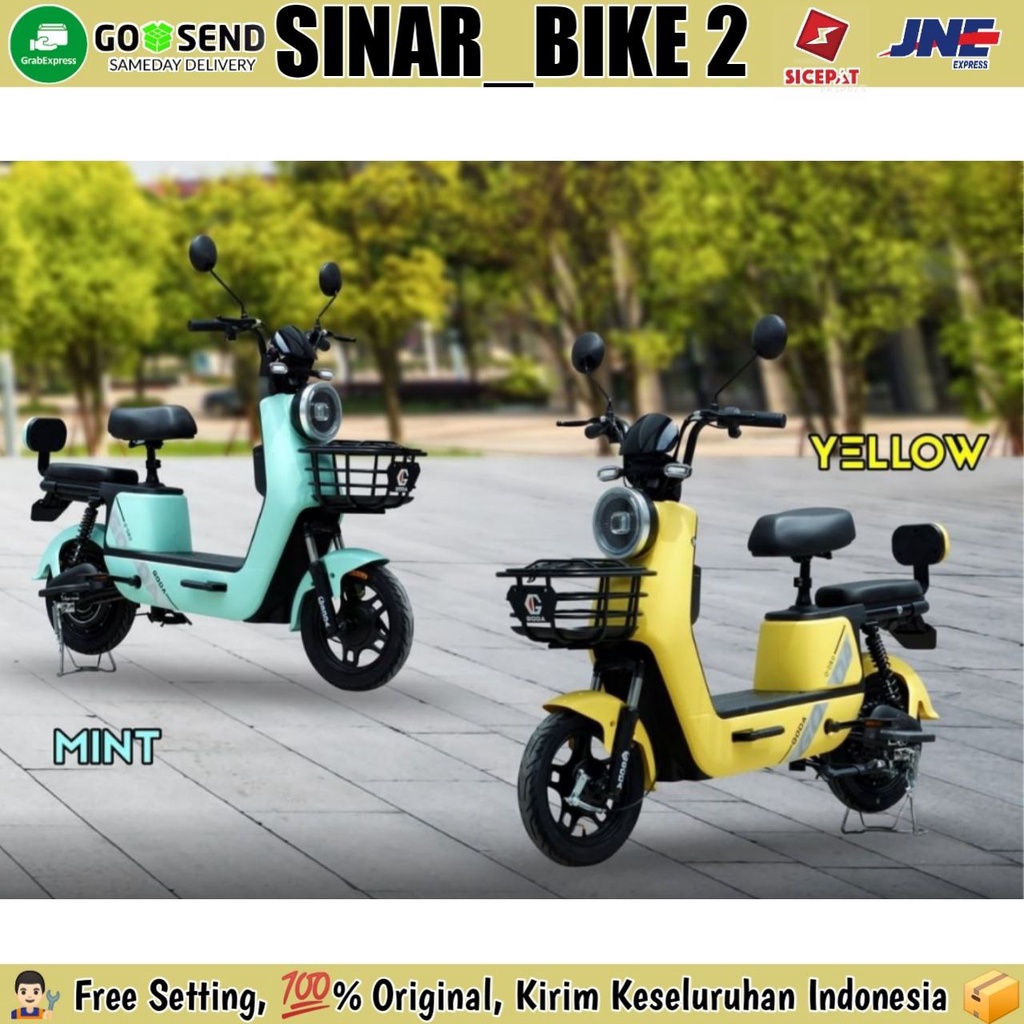 Sepeda Listrik Goda 147 Tiger 48V 12Ah Disein Terbaru 500 Watt