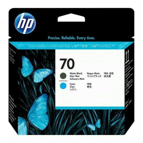 Ink Printhead HP 70 Matte Black &amp; Cyan - C9404A Original