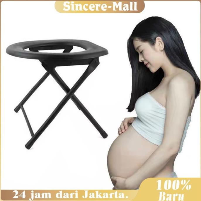 Kursi Toilet Wc Duduk Portable Rumah Tangga Bergerak Lipat Toilet ---READY---