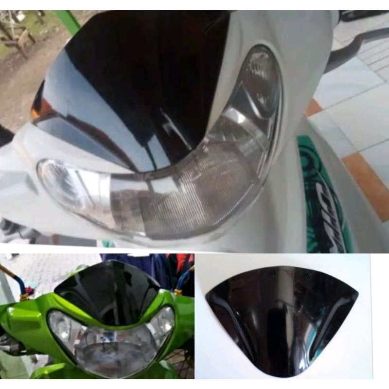 visor MX, visor Mio, Visor jupiter Z, Visor vega, visor bebek  universal hitam anti pecah kualitas ori