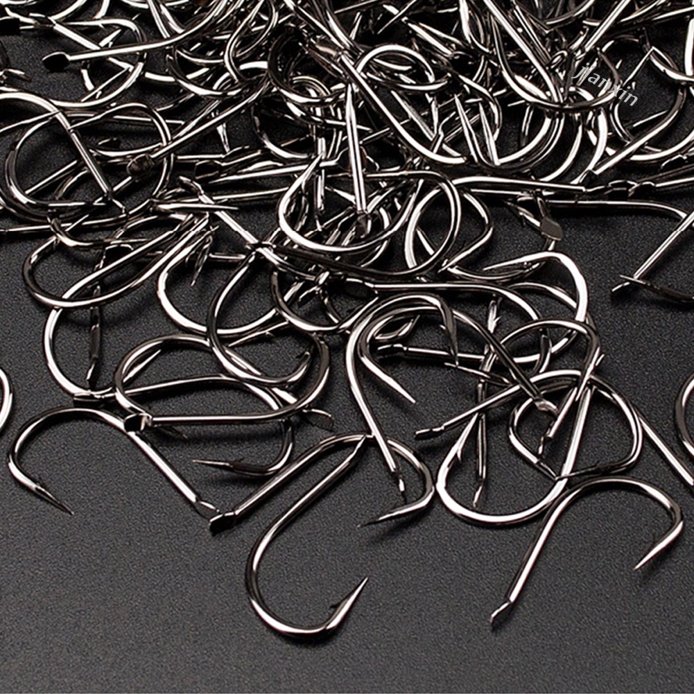 [Jianxin] 100pcs Kait Umpan Pancing Cacing Bahan Baja