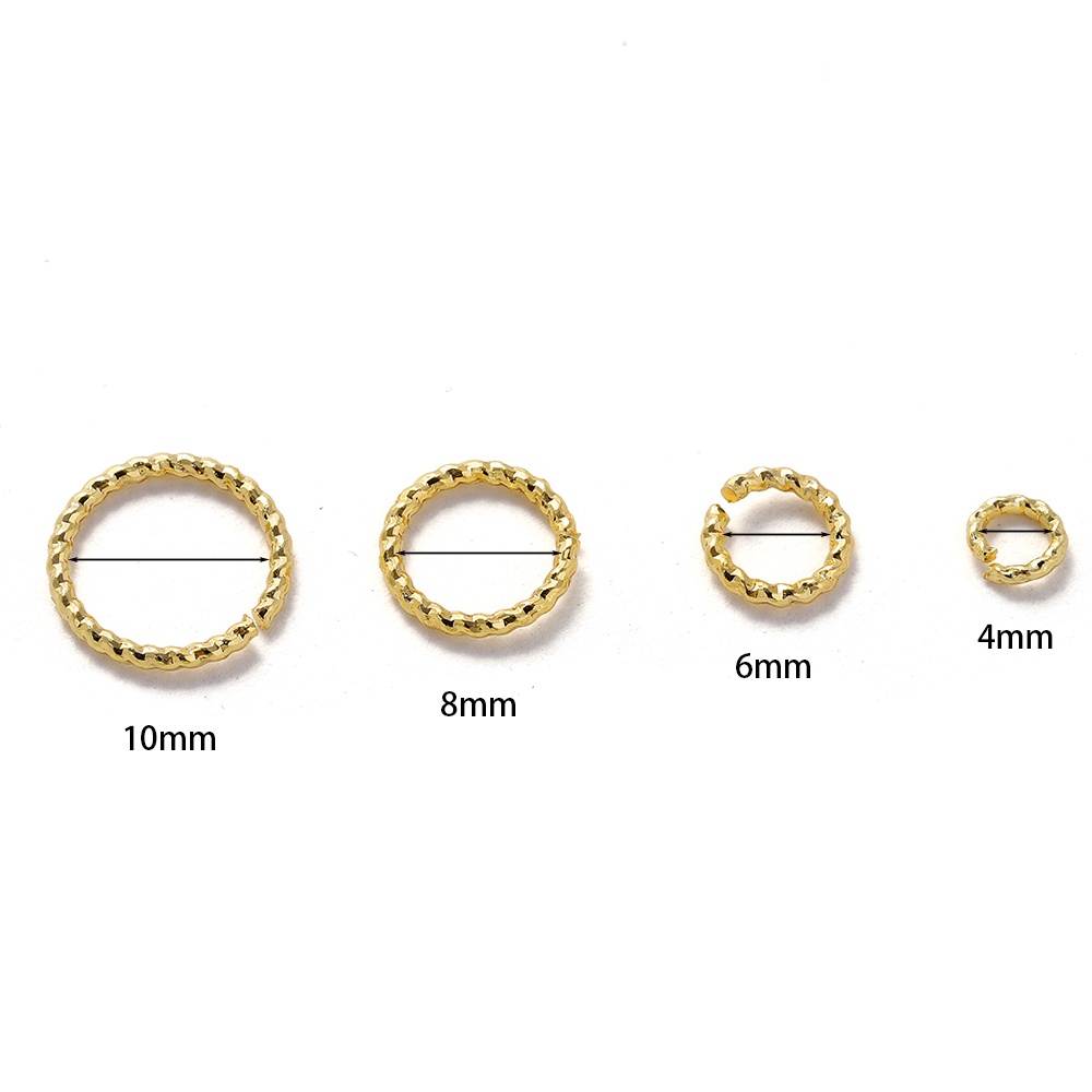 Konektor Jump Ring 4-10mm Warna Silver / Gold Untuk Perhiasan