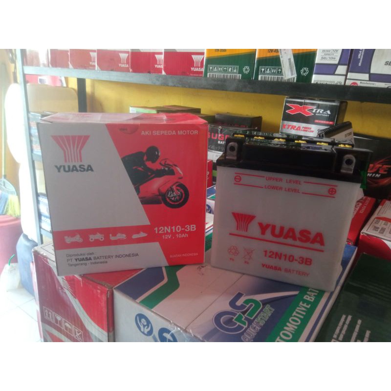 AKI GENSET YUASA 12N10-3B BASAH 12V 10 AH