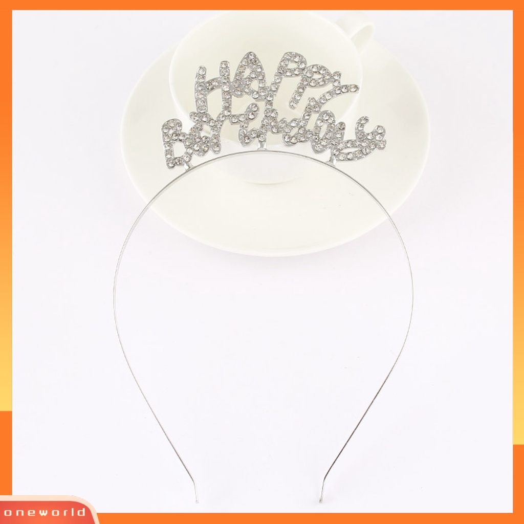 |Onewo Dress Mini Lengan Pendek Untuk Wanita| Bando Mahkota Aksen Glitter Bahan Alloy Anti Karat Tahan Lama Untuk Anak Perempuan