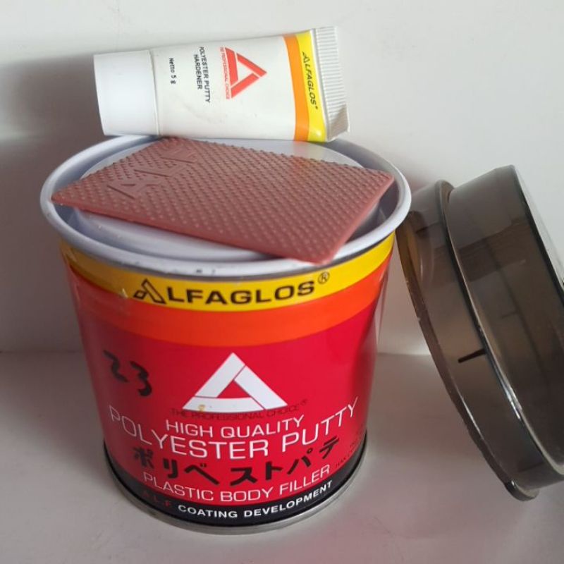 Dempul ALFAGLOS 250grm / Dempul Mobil / Dempul Plastik