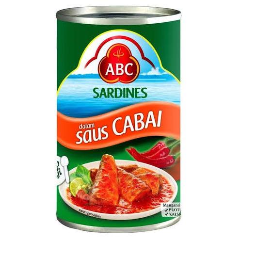 

✨TERBARU✨ Sardines ABC 425gr Cabai - Tomat !