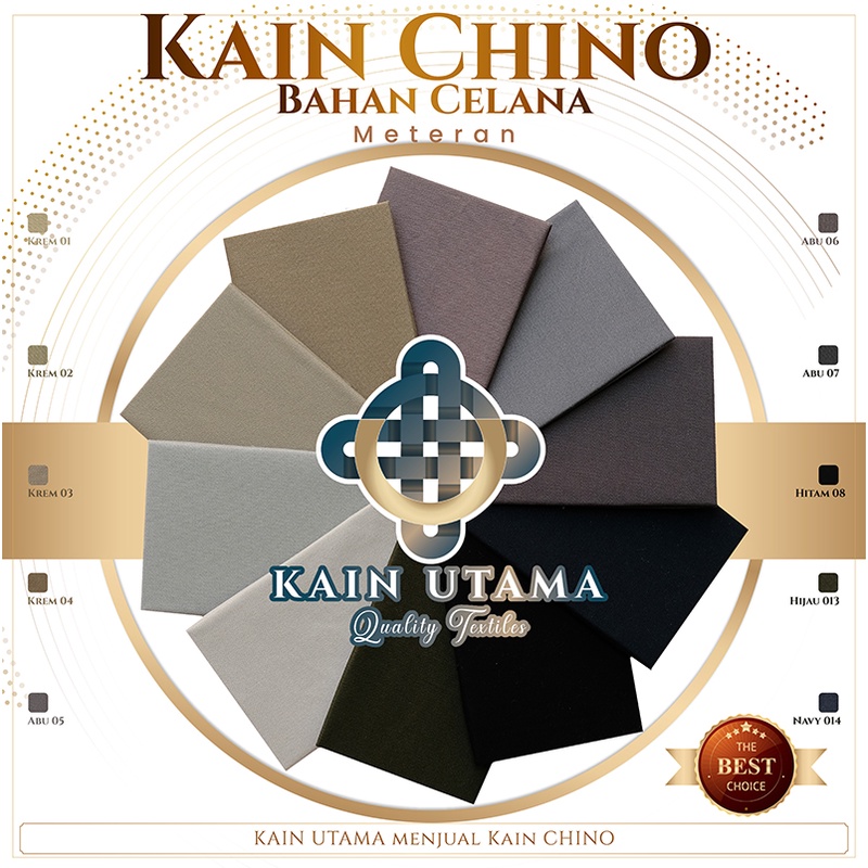 Kain Chino Chinos Bahan Kain Celana Chino Katun Stretch Twill Sweeding Meteran