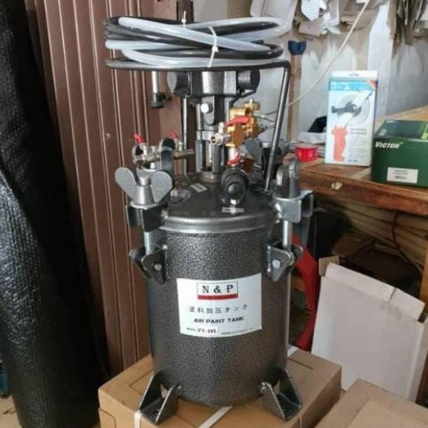 (Gs) Alat Pengaduk Cat Air Paint Tank 10 Liter Paint Pressure Tank 10L