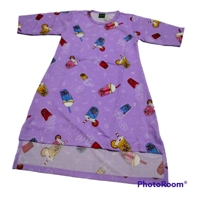 daster/dress anak perempuan boba kecil (2-10) tahun