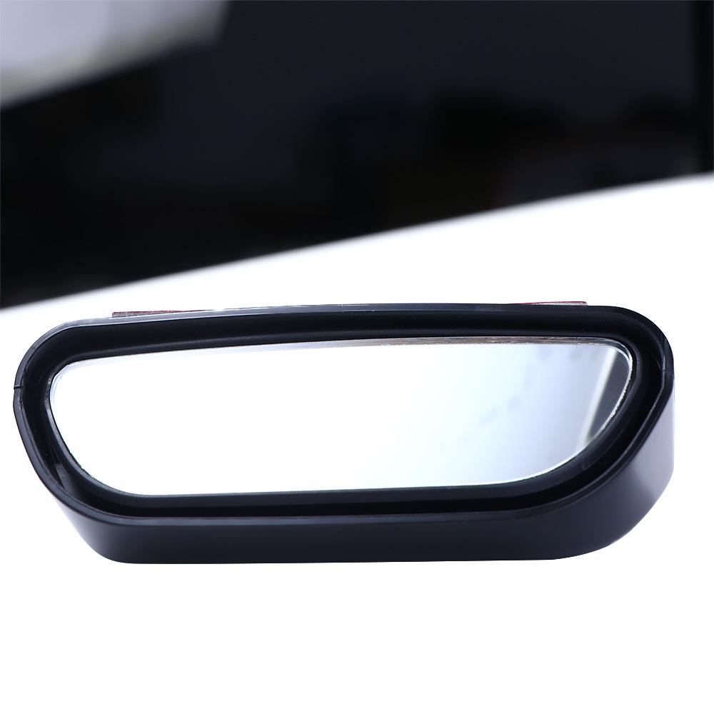 Rebuy Car Reversibel Aid Mirror Rotasi Universal Aksesoris Mobil Alat Bantu Parkir Persegi Panjang HD Kaca Blind Spot Mirror