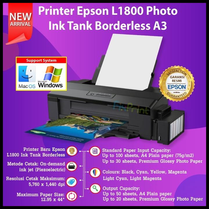 Printer Epson L1800 Print A3+ Garansi Resmi A3 Infus Ori Original