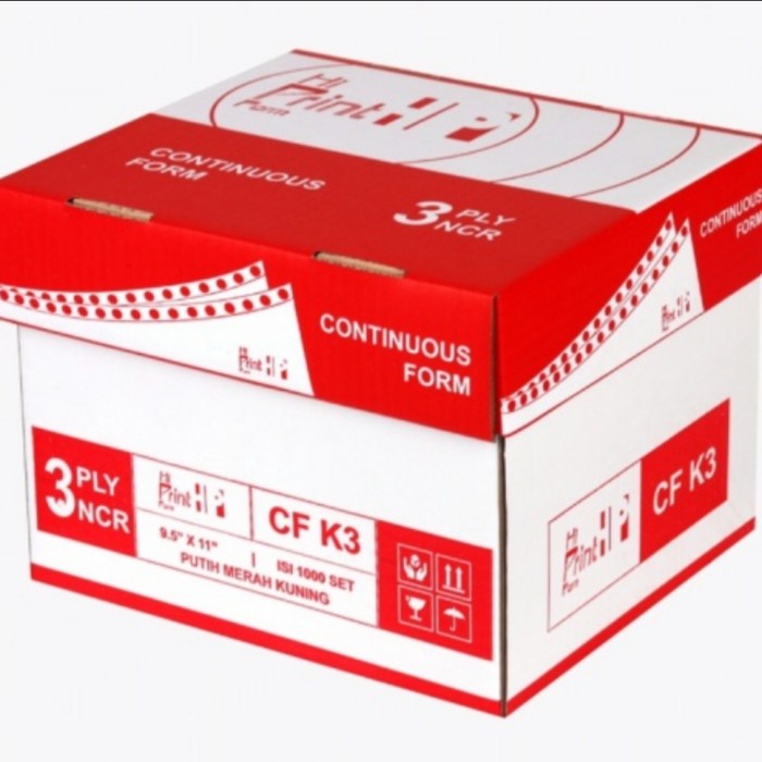 

Kertas Thermal Continuous Forms 9.5 X 11 3 Ply (Khusus Gojek)